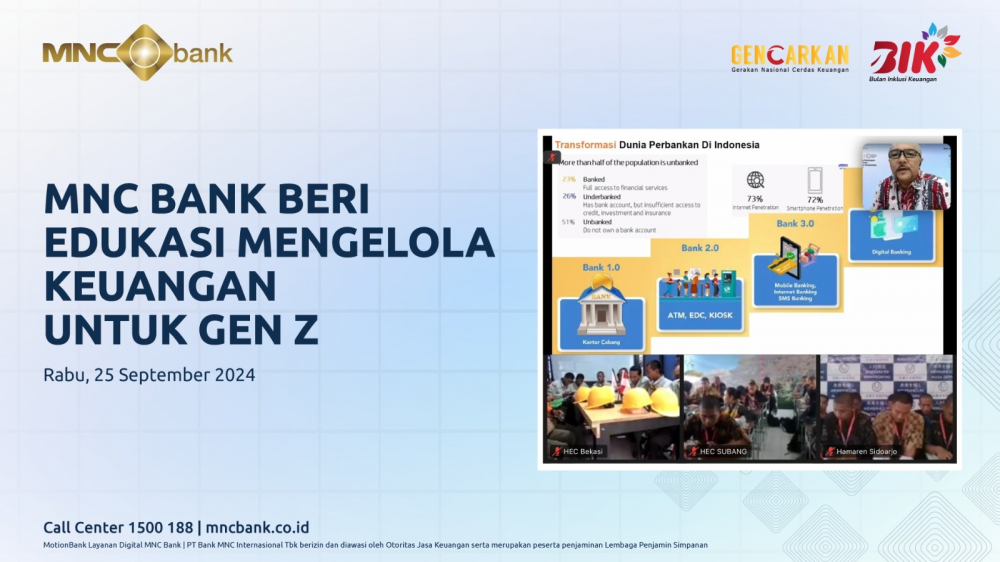 Gen Z Waspada MNC Bank Ajarin Cara Jago Kelola Uang di Era Digital