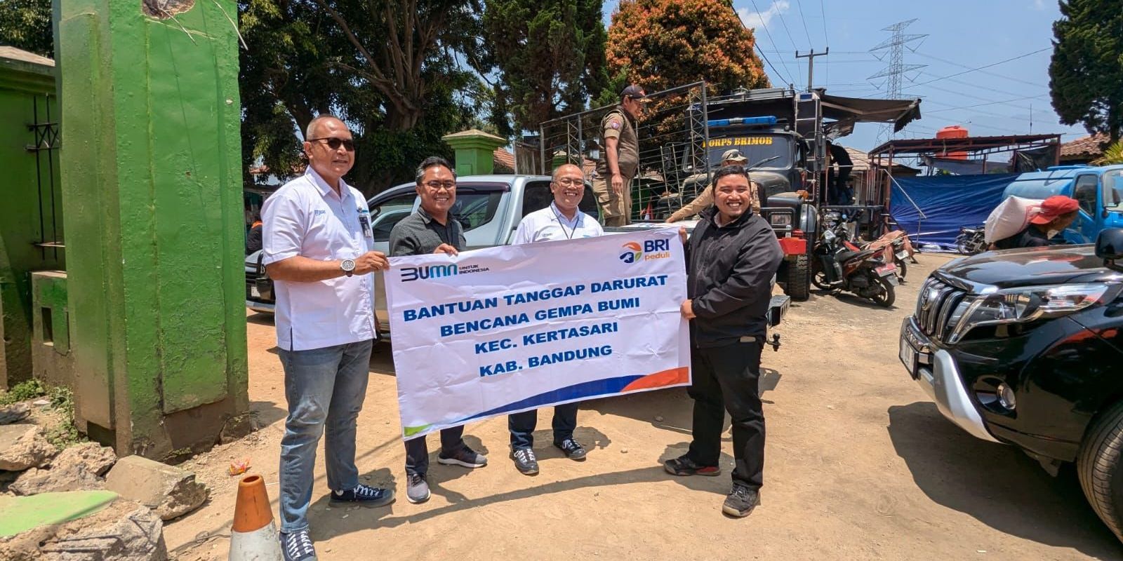 BRI Turun Tangan Bantu Korban Gempa Garut dan Bandung