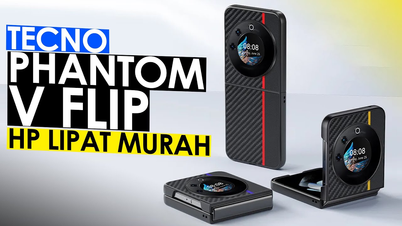 Ponsel Lipat Murah Meriah Tecno Phantom V Flip2 Siap Saingi Samsung