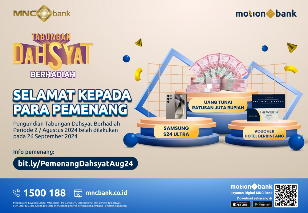 Rezeki Nomplok 12 Nasabah Beruntung Raih Hadiah Istimewa Tabungan Dahsyat Berhadiah MNC Bank