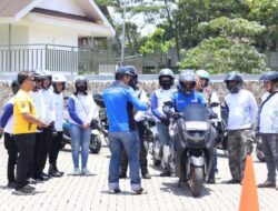 Ratusan Bikers Polres Bogor Kuasai Teknik Safety Riding Yamaha!