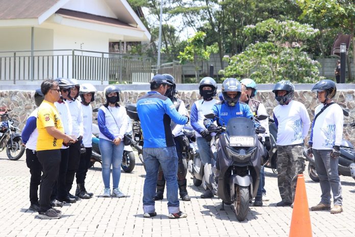 Ratusan Bikers Polres Bogor Kuasai Teknik Safety Riding Yamaha!