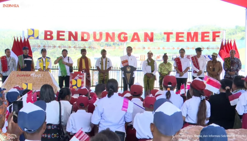 Jokowi Resmikan Bendungan Raksasa di NTT Solusi Atasi Banjir dan Kekeringan