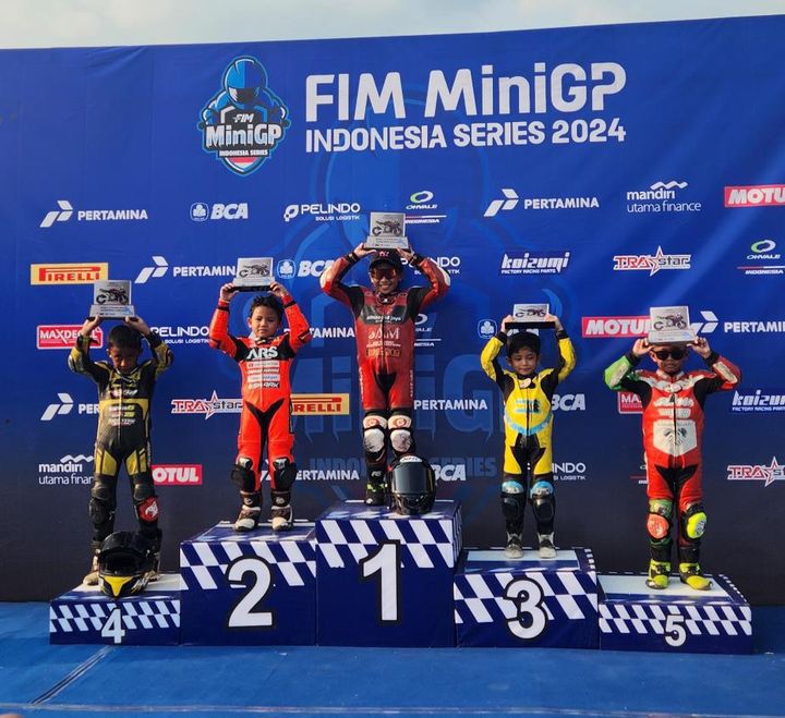 Bocah 5 Tahun Ini Raih Podium di Kelas Tertinggi Balap Pocket Bike