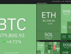 Bitcoin Tembus $80.000, Dampaknya pada Altcoin Teratas?