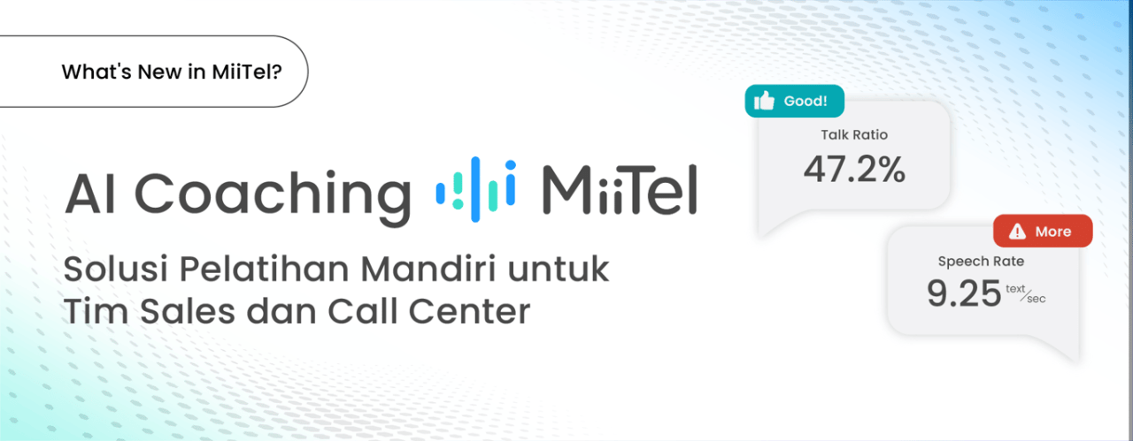 MiiTel Phone Perkenalkan AI Coaching Solusi Pelatihan Otomatis untuk Tim Sales dan Call Center