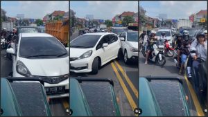 Aksi Heroik di Bali!  Mobil Pelat Merah Ikut Lawan Arah!