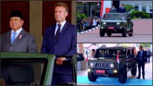 Prabowo Ajak Macron Naik Maung!