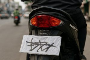 Pelat Nomor Hilang, Tilang Menanti!