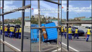 Ferrari Rp16 Miliar Terguling!