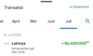 BSU 2025: Rezeki Nomplok di Rekening Mandiri