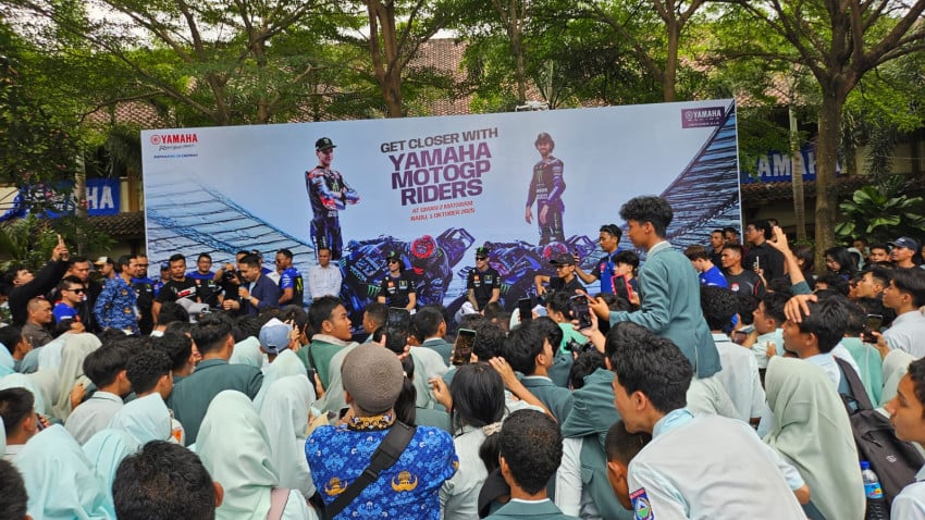 Quartararo dan Rins Bikin Heboh SMAN 2 Mataram