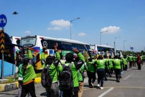 Ribuan Driver Ojol Lebaran Gratis
