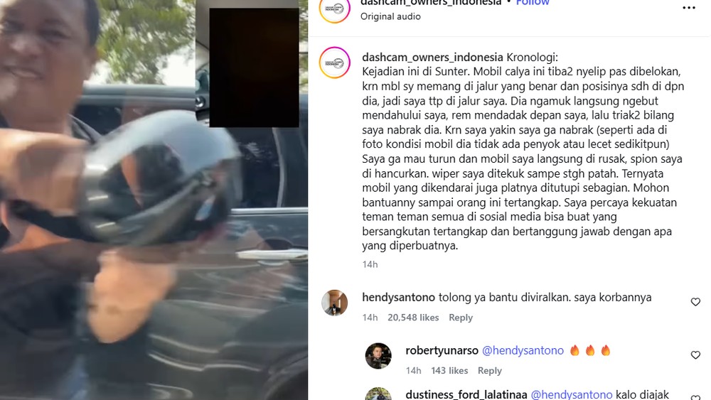 Amuk Calya Rusak Mini Cooper