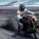 Aksi Balap Motor di Pasir Bali