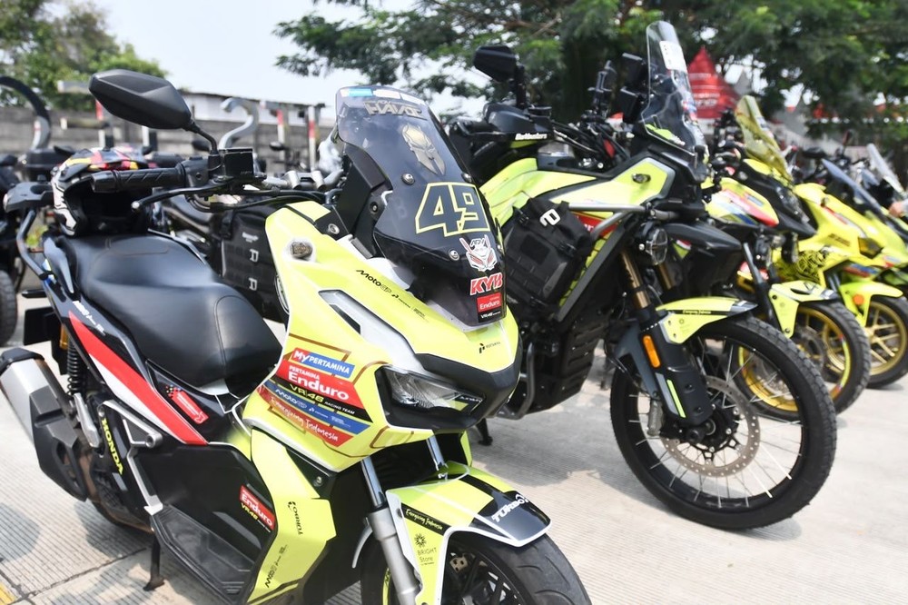 Ratusan Bikers Gaspol Menuju Mandalika
